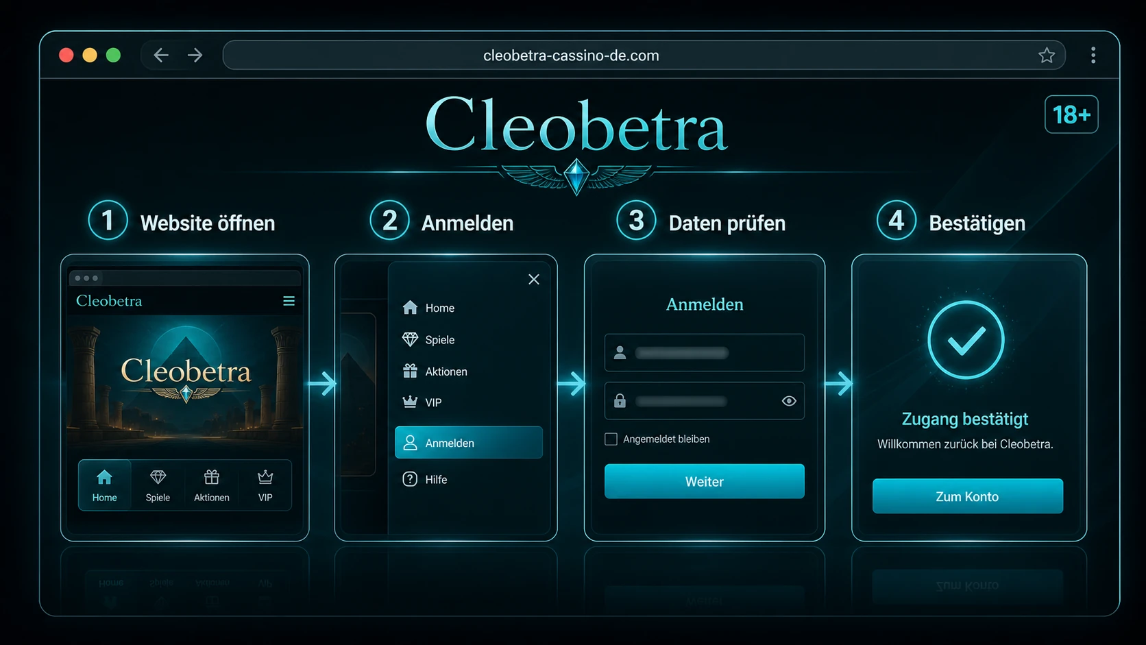 Cleobetra Casino Login Schritt für Schritt